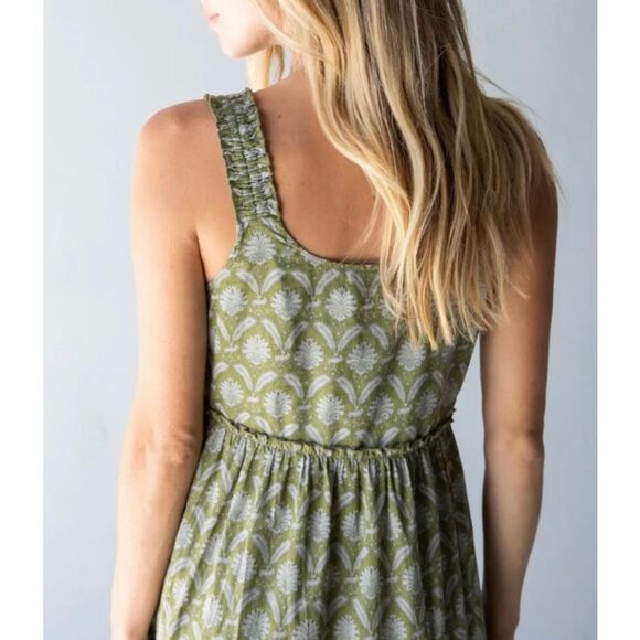 Natural Life Adele Cotton Midi Dress size M Boho Bohemian Sleeveless - Picture 4 of 10